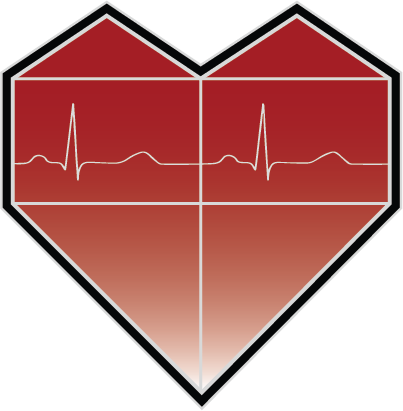MNCVSM logo: heart shape with EKG reading inside