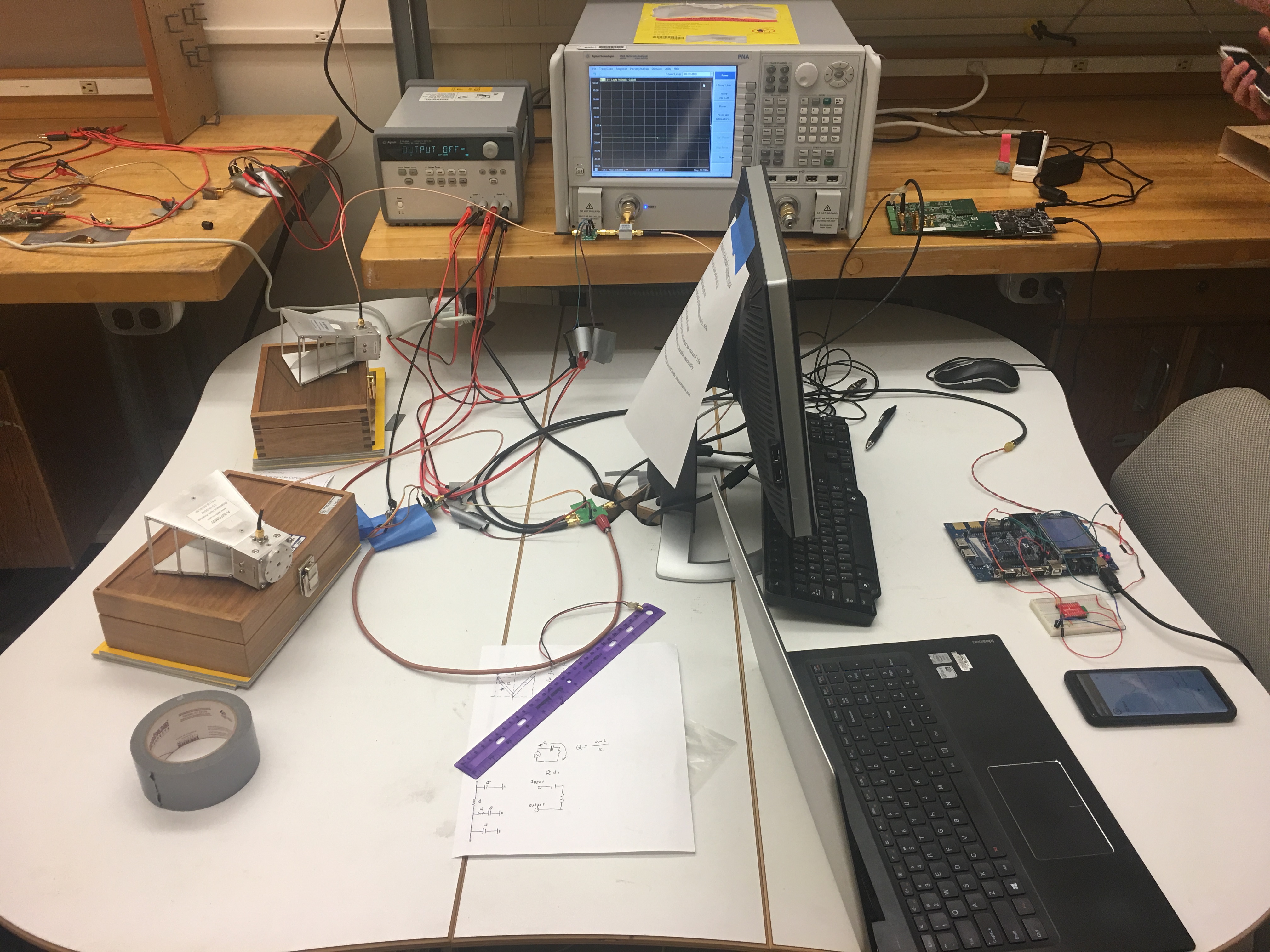 Physical Set Up of the MNCVSM system hooked up to the ncvsm system